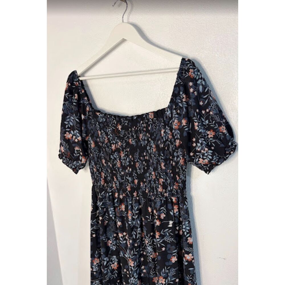 Baltic Born Smocked Maxi Dress Navy Floral XL - Picture 5 of 9
